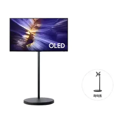 [삼성] 26년 무빙스타일 OLED SH90(120cm) 48인치 TV + 무빙스탠드 스탠다드(블랙) KQ48SH90-2B