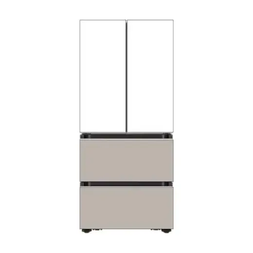 [삼성] NEW 비스포크 AI 김치플러스 4도어 490L 1등급 에센셜화이트(상)+에센셜베이지(하) RK70F49F1ZG