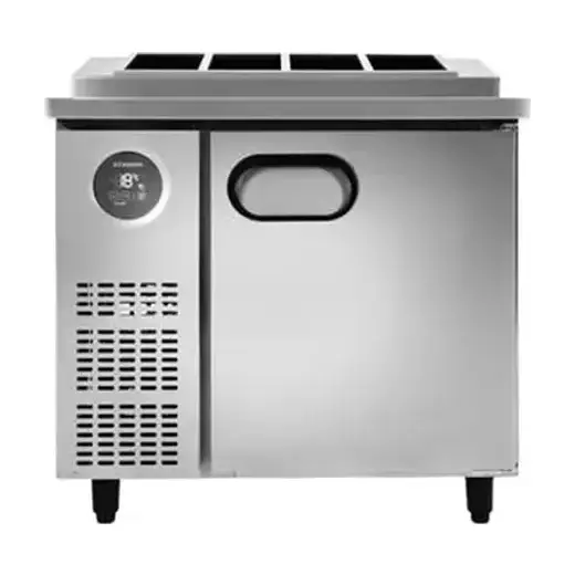 [스타리온] 업소용 테이블 김밥토핑 냉장고 900 1/4 밧드 앞작업대 올스텐 SR-G09ESEVH
